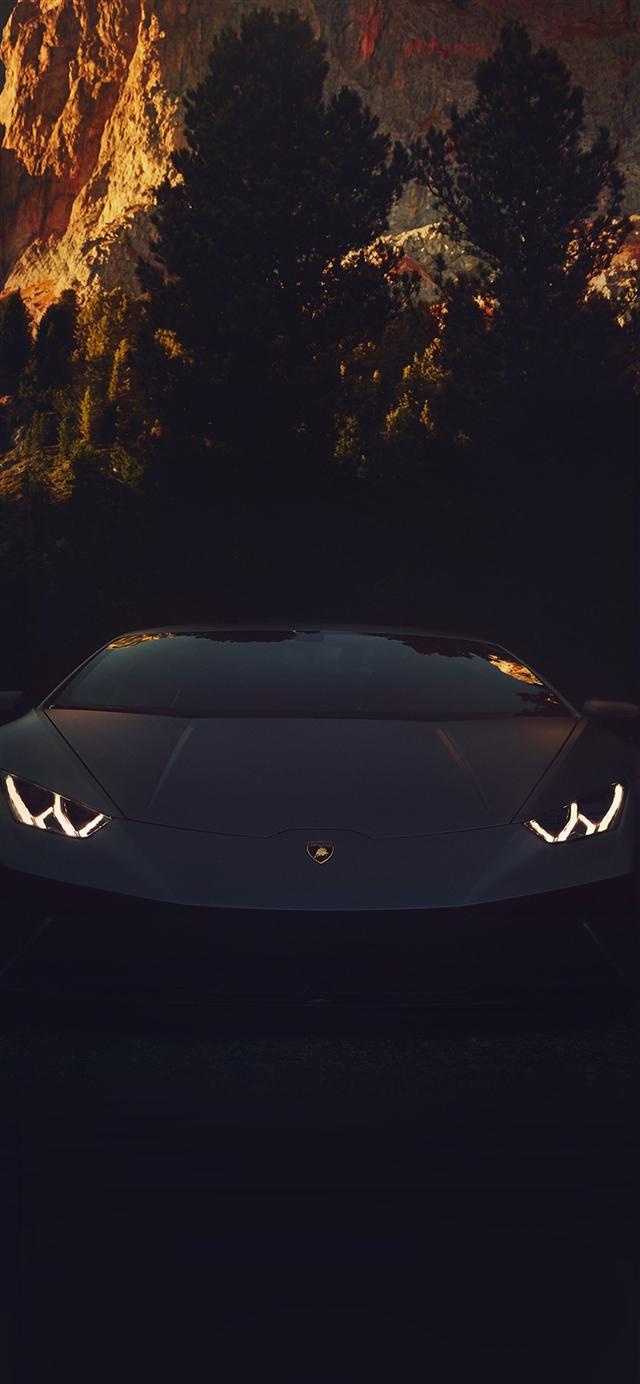 Car Lamborghini Dark iPhone X Wallpaper