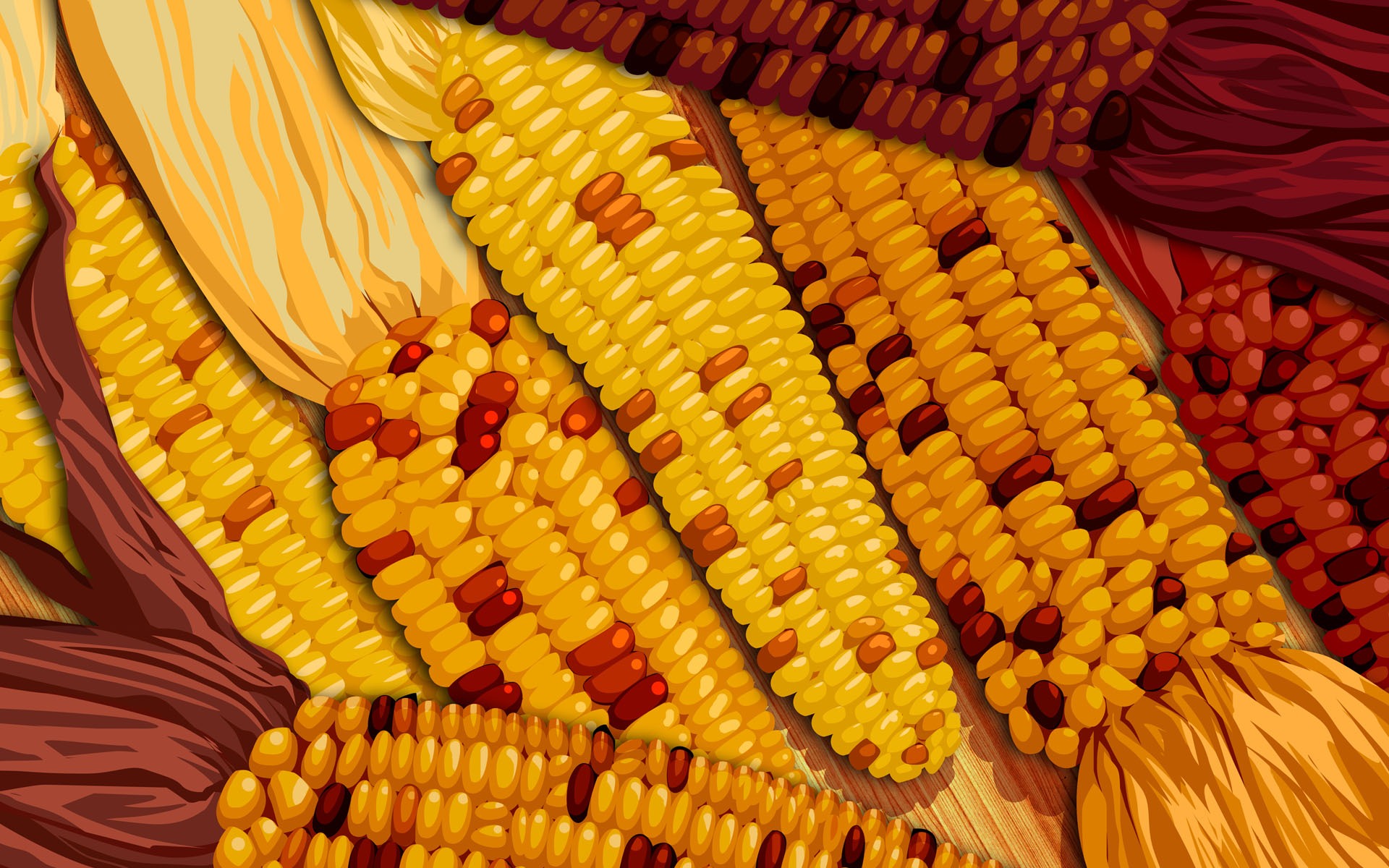 Harvest Corn Desktop Wallpaper