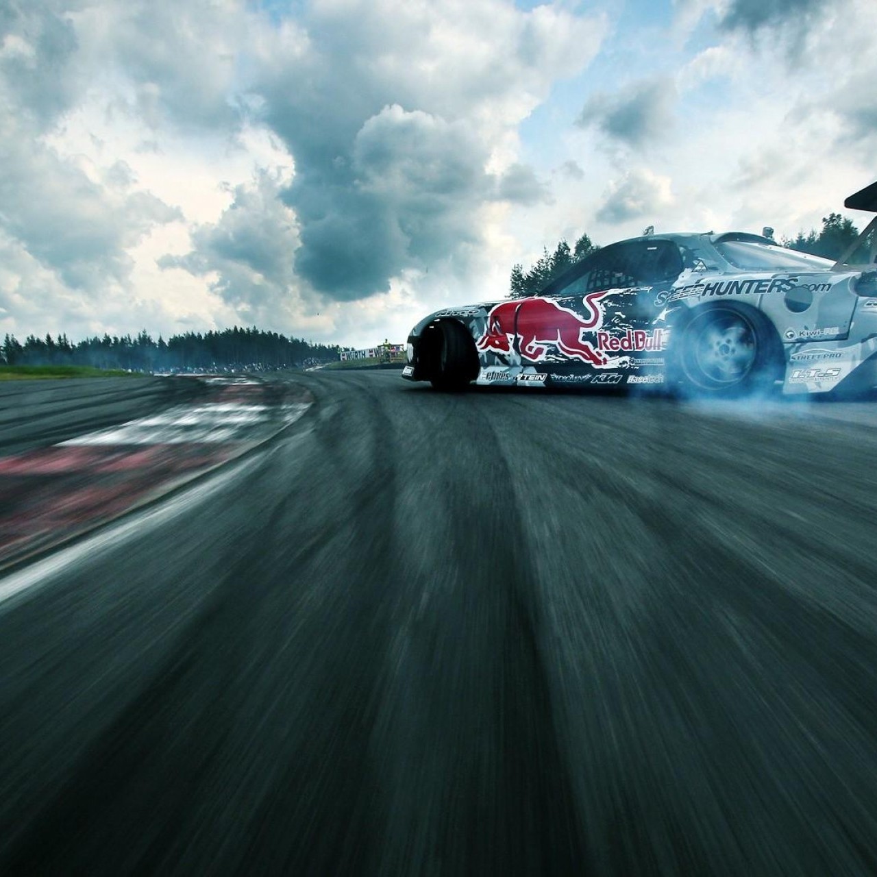 Mad Mike Mazda Rx7 Red Bull Drift Drifting Cars Wallpaper