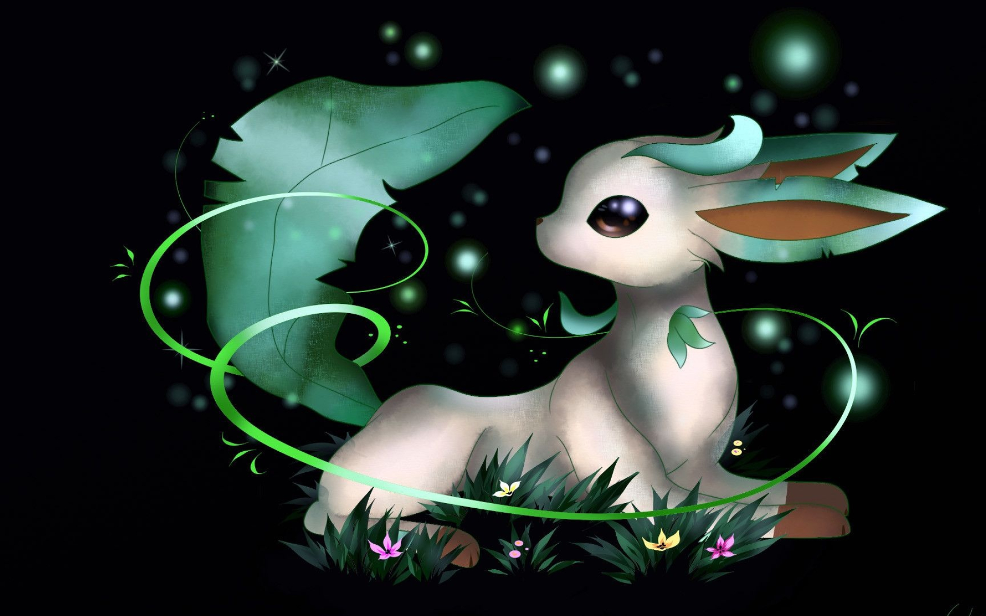 Desktop HD Leafeon Background Image Wallpaper