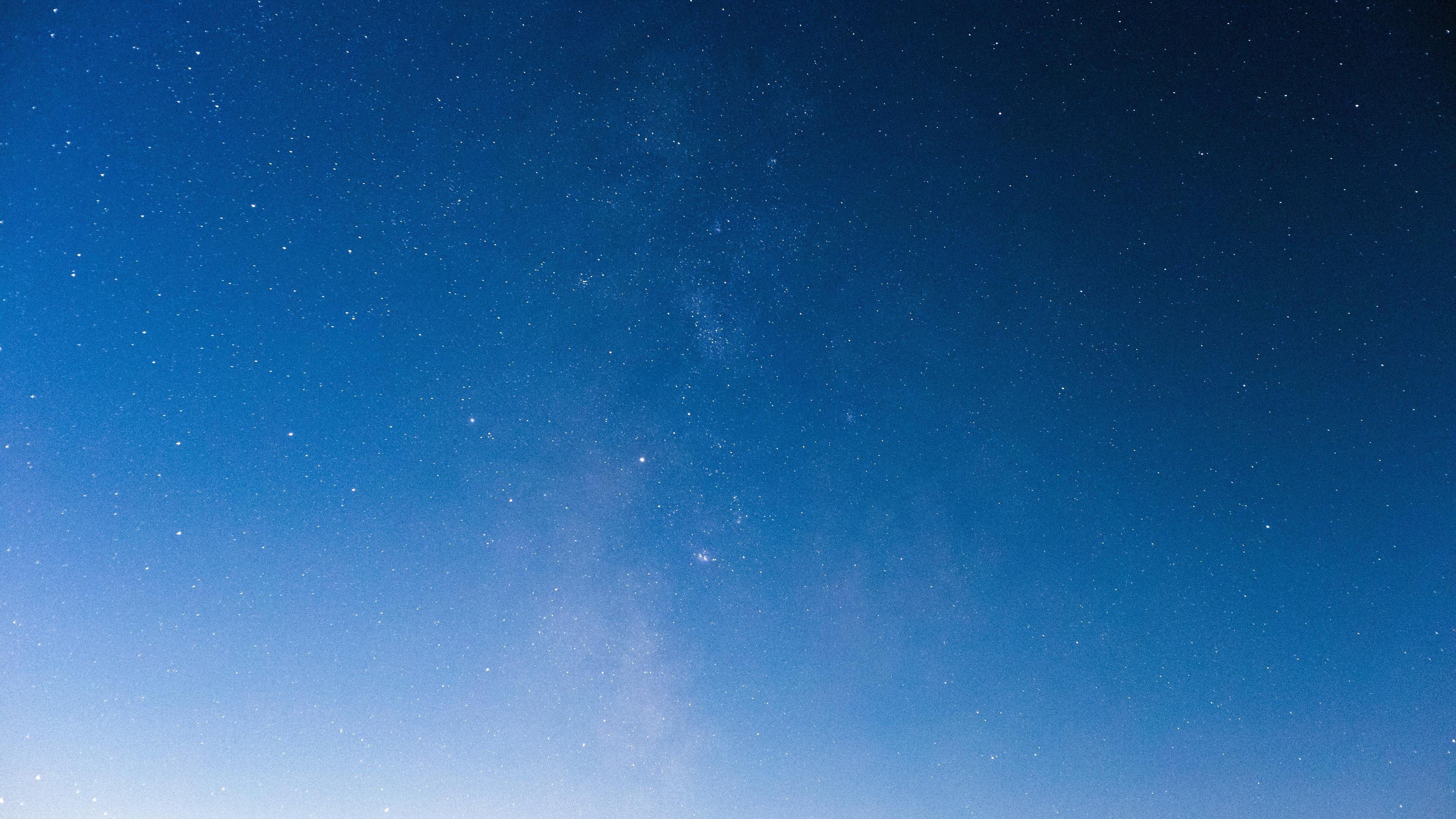 Blue Sky With Stars 4k Wallpaper