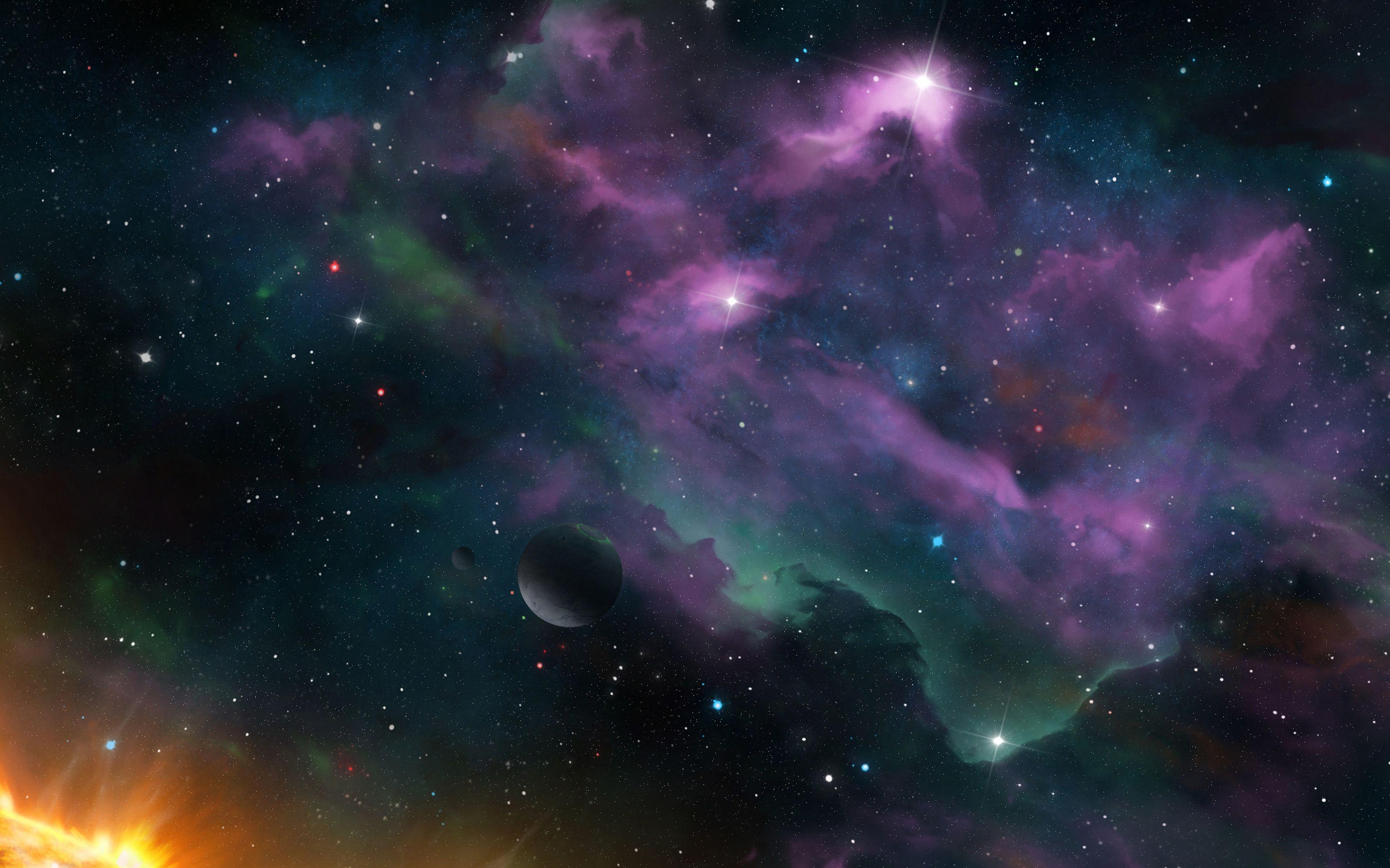 Wallpaper Space Plas Nebula Stars Galaxy