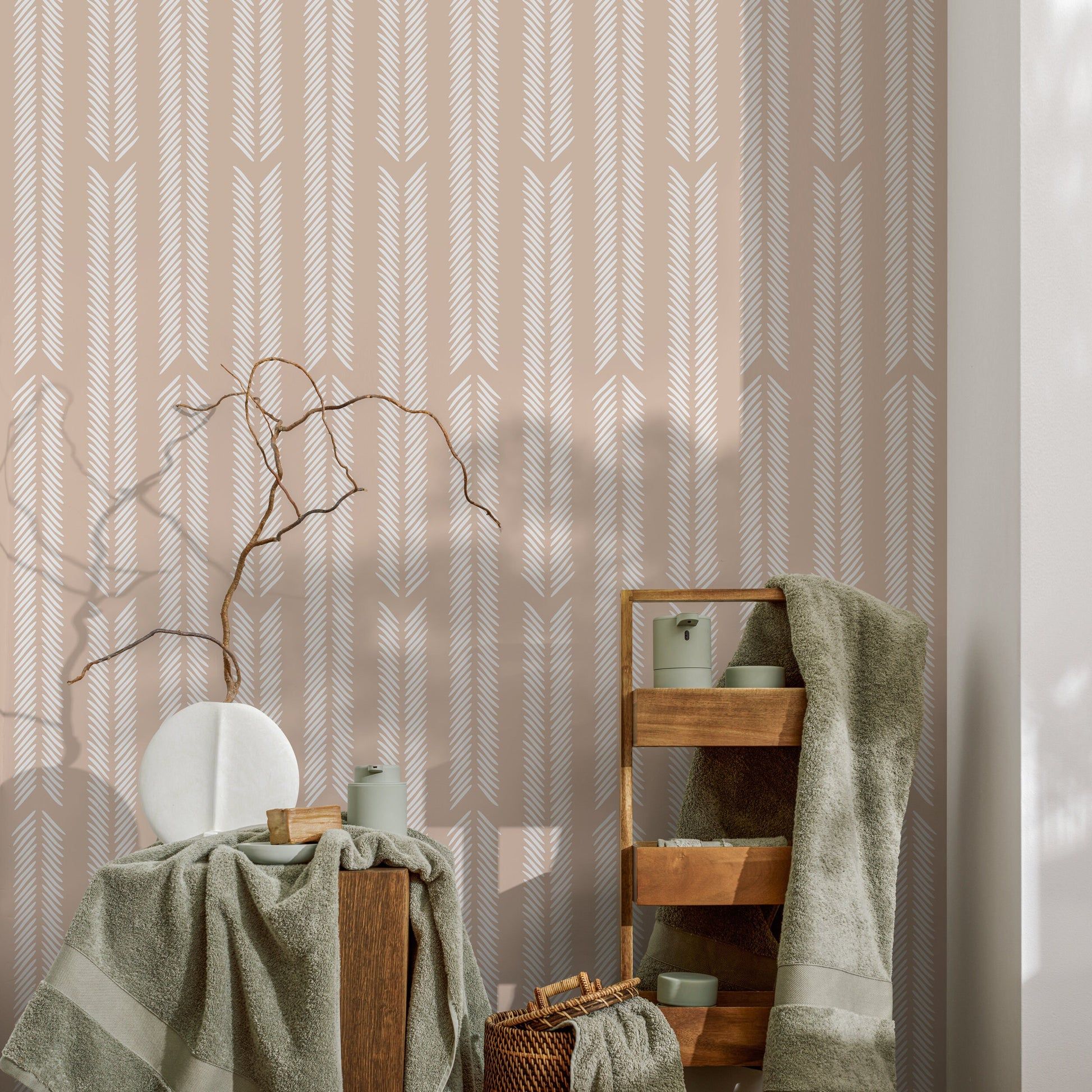 Beige Minimalist Wallpaper