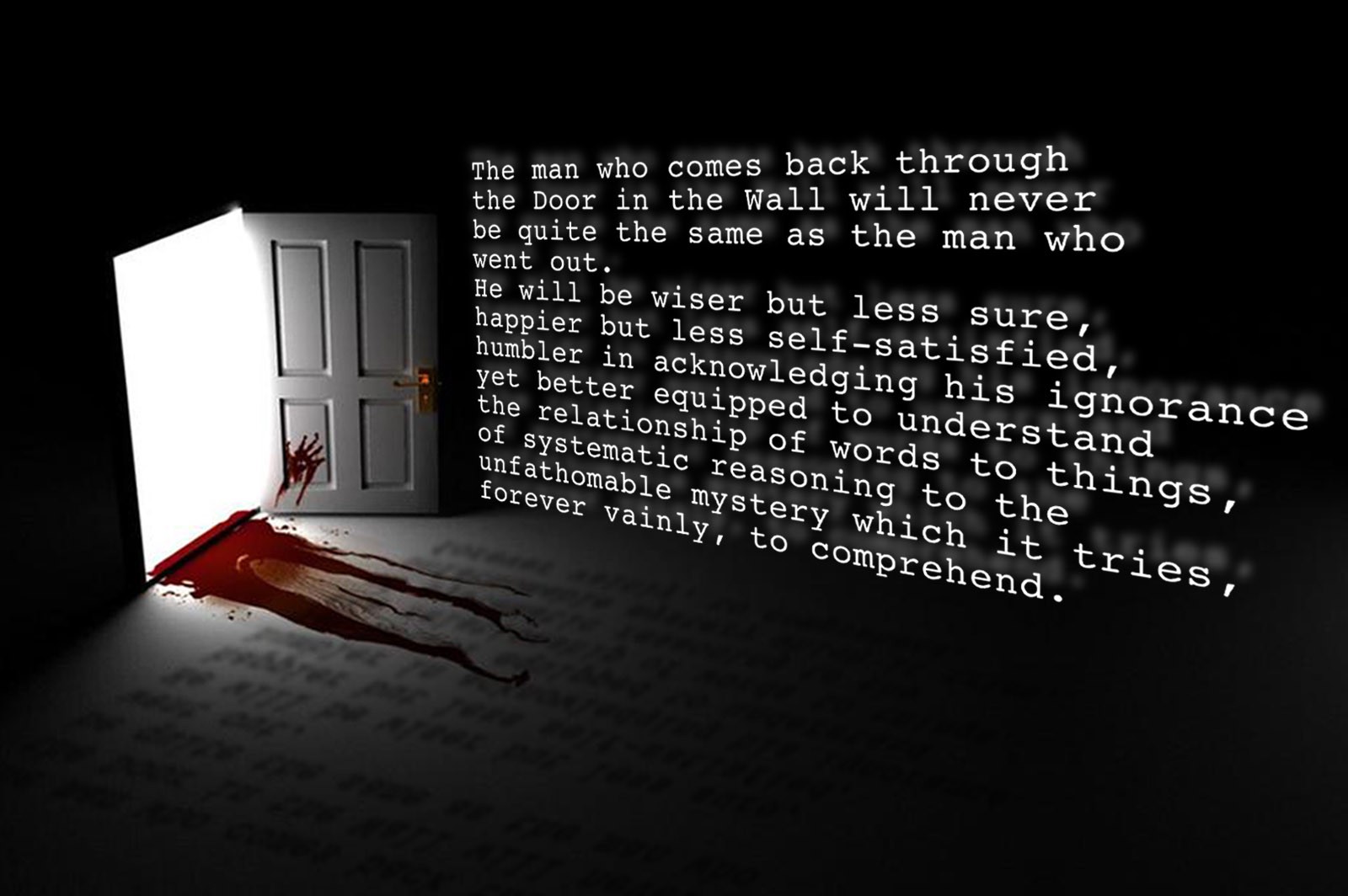 Horror Writing Hd Wallpaper General