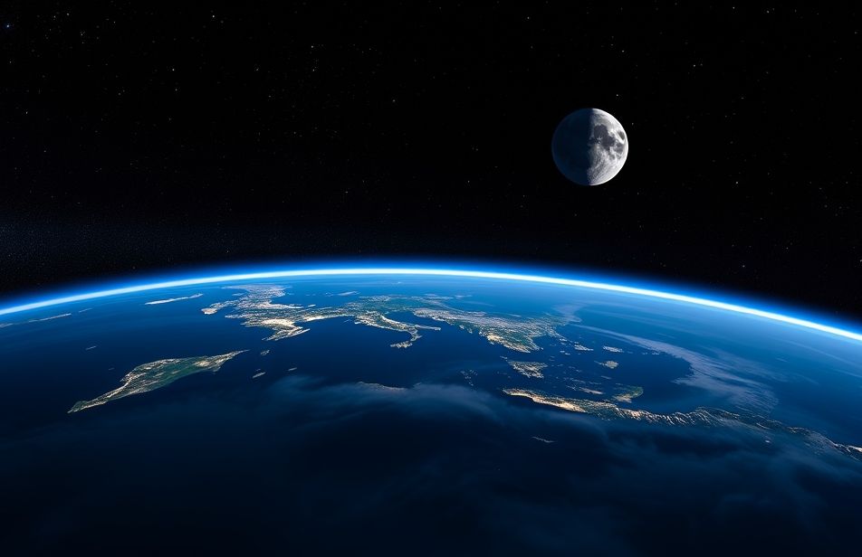 Earth And Moon Live Wallpaper