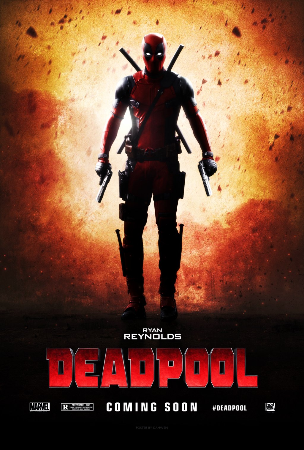 Deadpool 2016   Teaser Poster by CAMW1N on