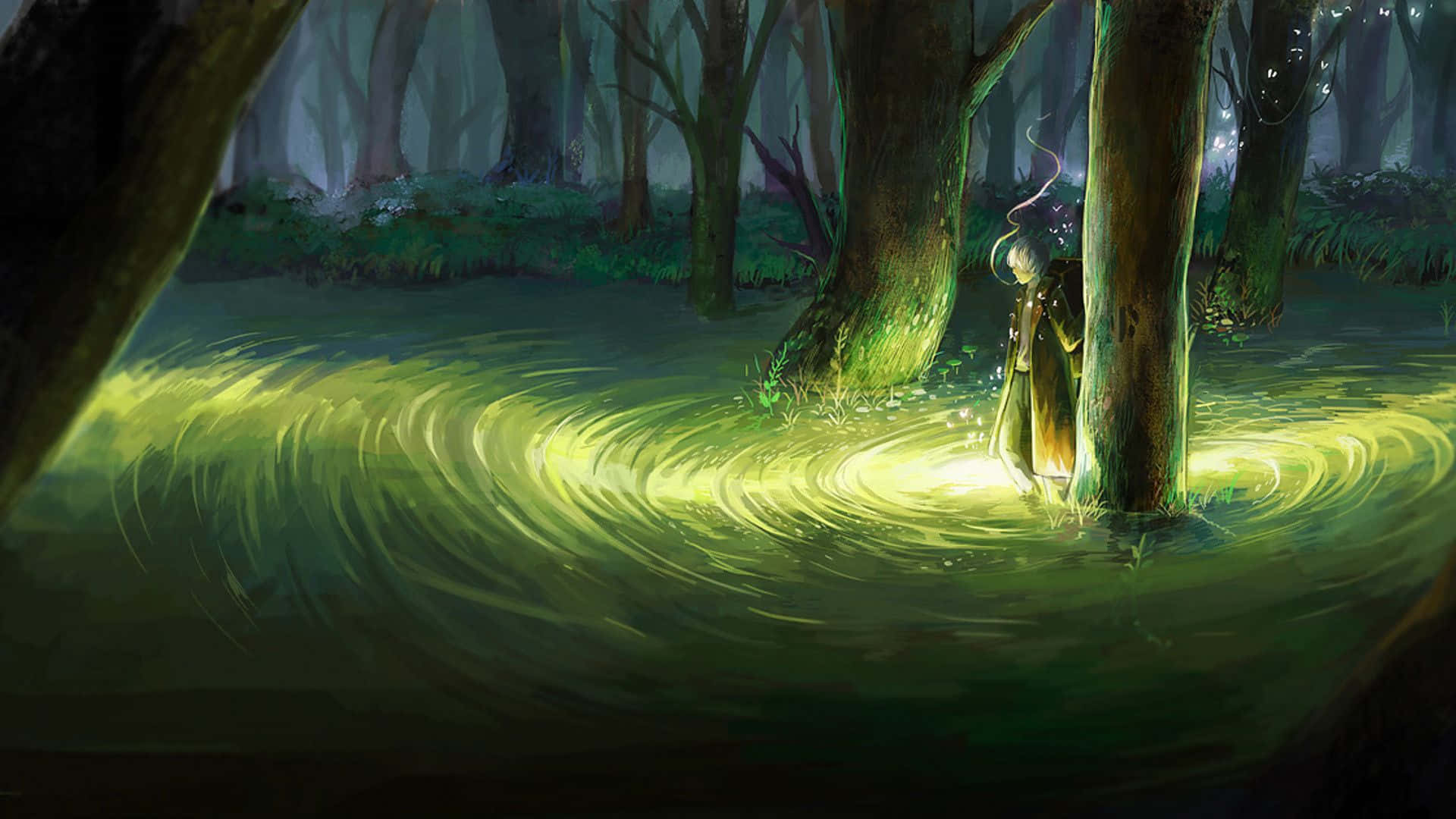 Green Anime Wallpaper
