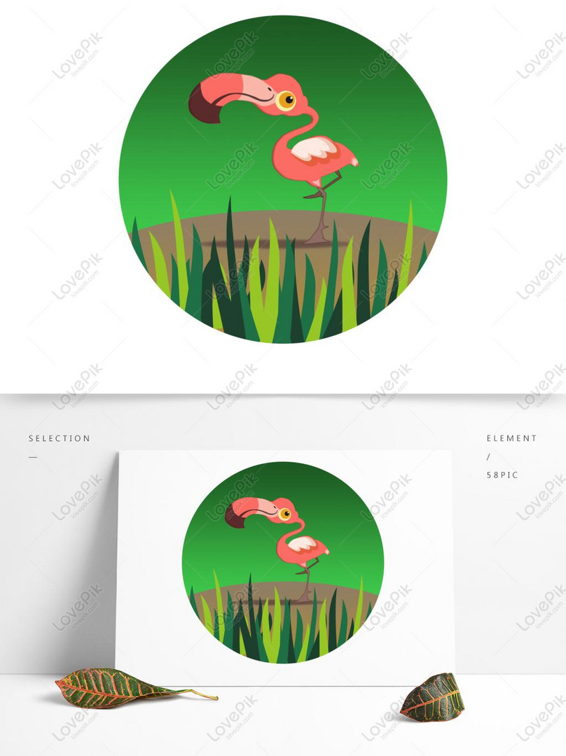 World Animal Day Flat Wind Flame Bird Hand Drawn Illustration Psd