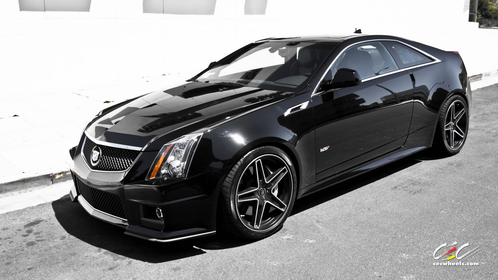 Cars Cec Tuning Wheels Cadillac Cts V Black Wallpaper