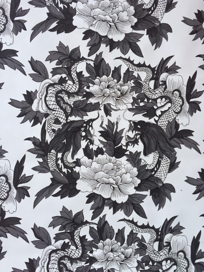 First Image Shows A Different Kind Of Black And White Floral Wallpaper