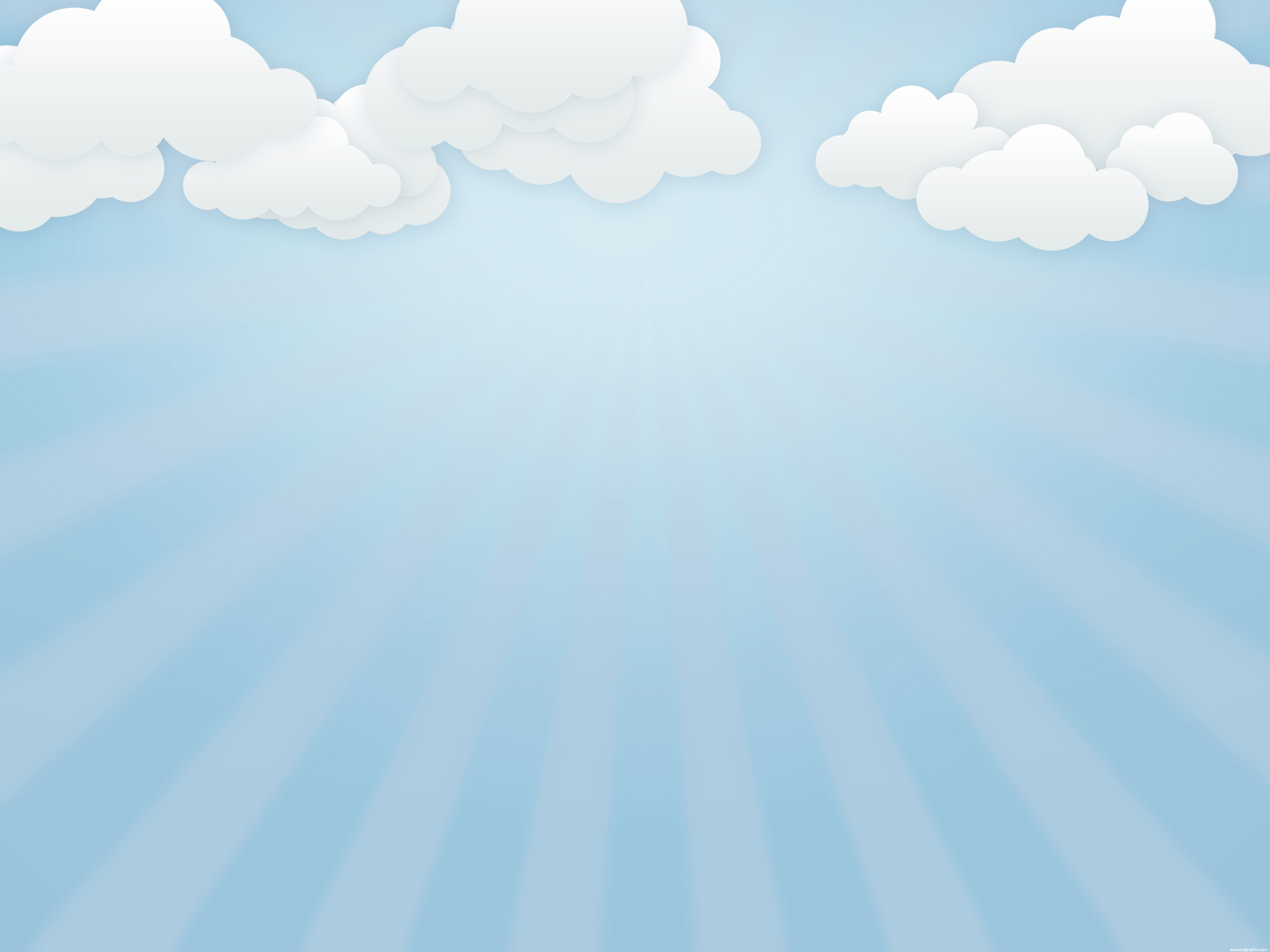 Cloudy sky cartoon background PSDGraphics 5000x3750