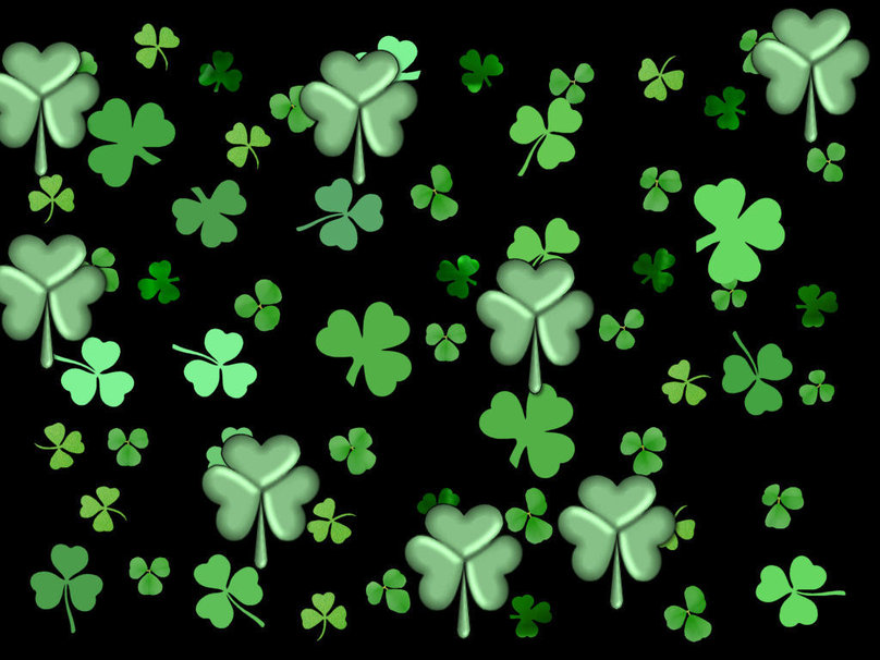 St Pattys Day Flowers Wallpaper