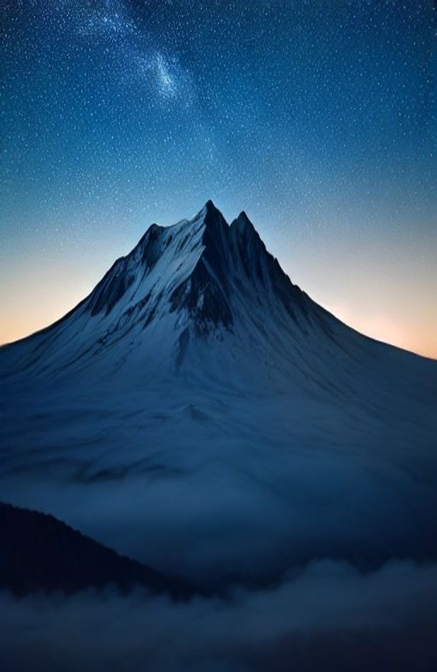 Blue Night Sky Wallpaper