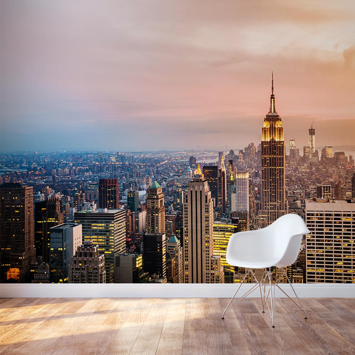 New York Skyline Wall Mural These Removable Wallpaper Panels Are