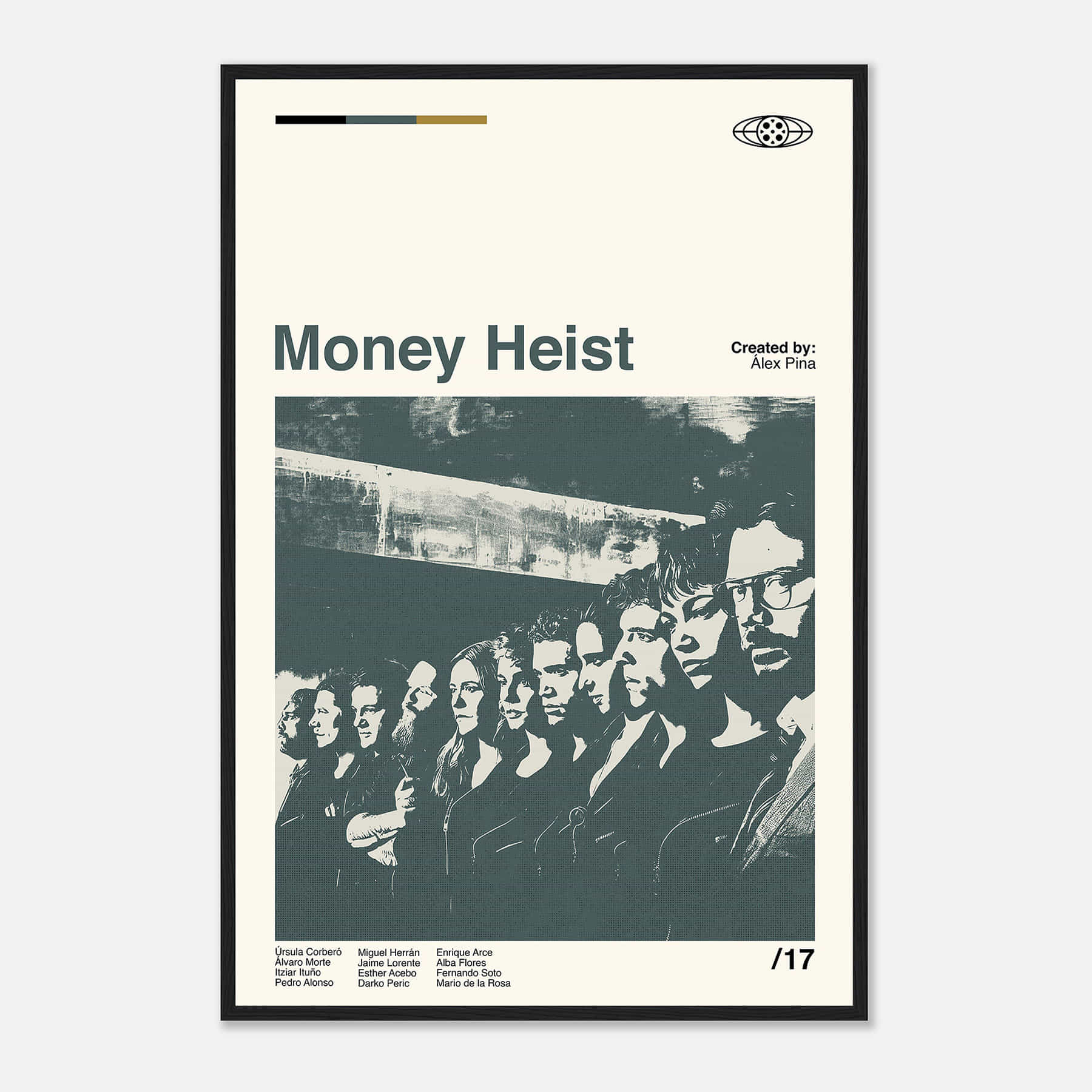 Money Heist Poster Print Retro Movie Wallpaper