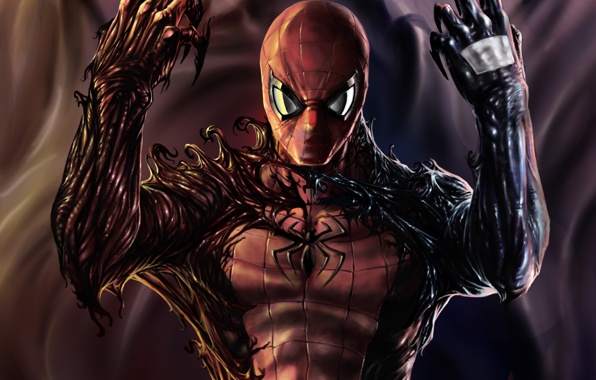 Wallpaper Spider Man Venom Carnage Symbiote Fantasy