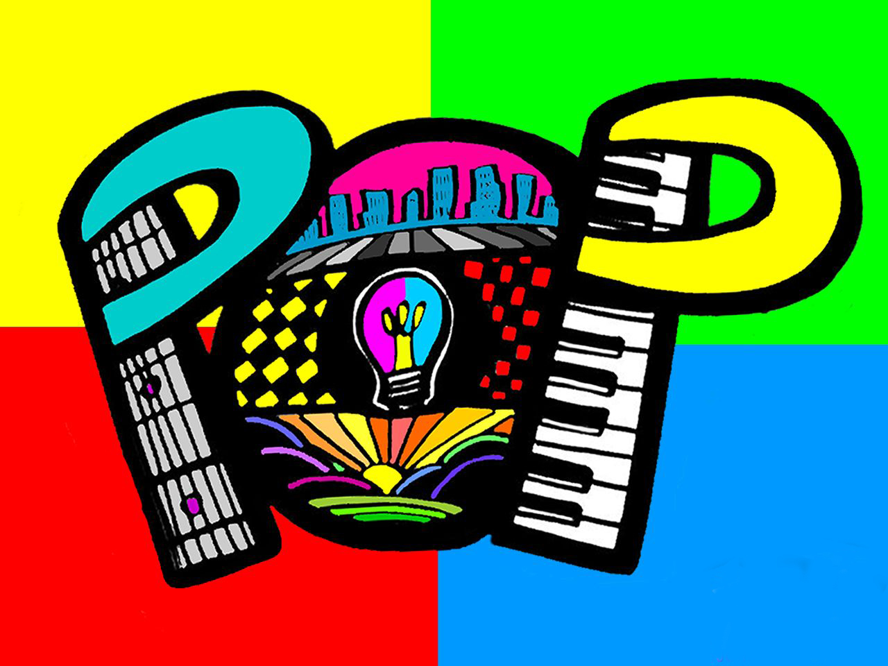 Pop Art Desktop Wallpaper HD Background Multi Colours