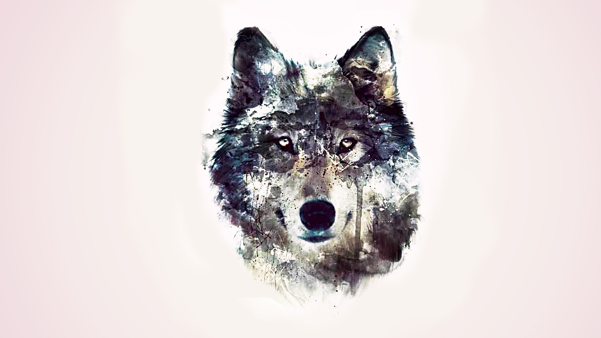 Abstract Wolf Wallpaper Image