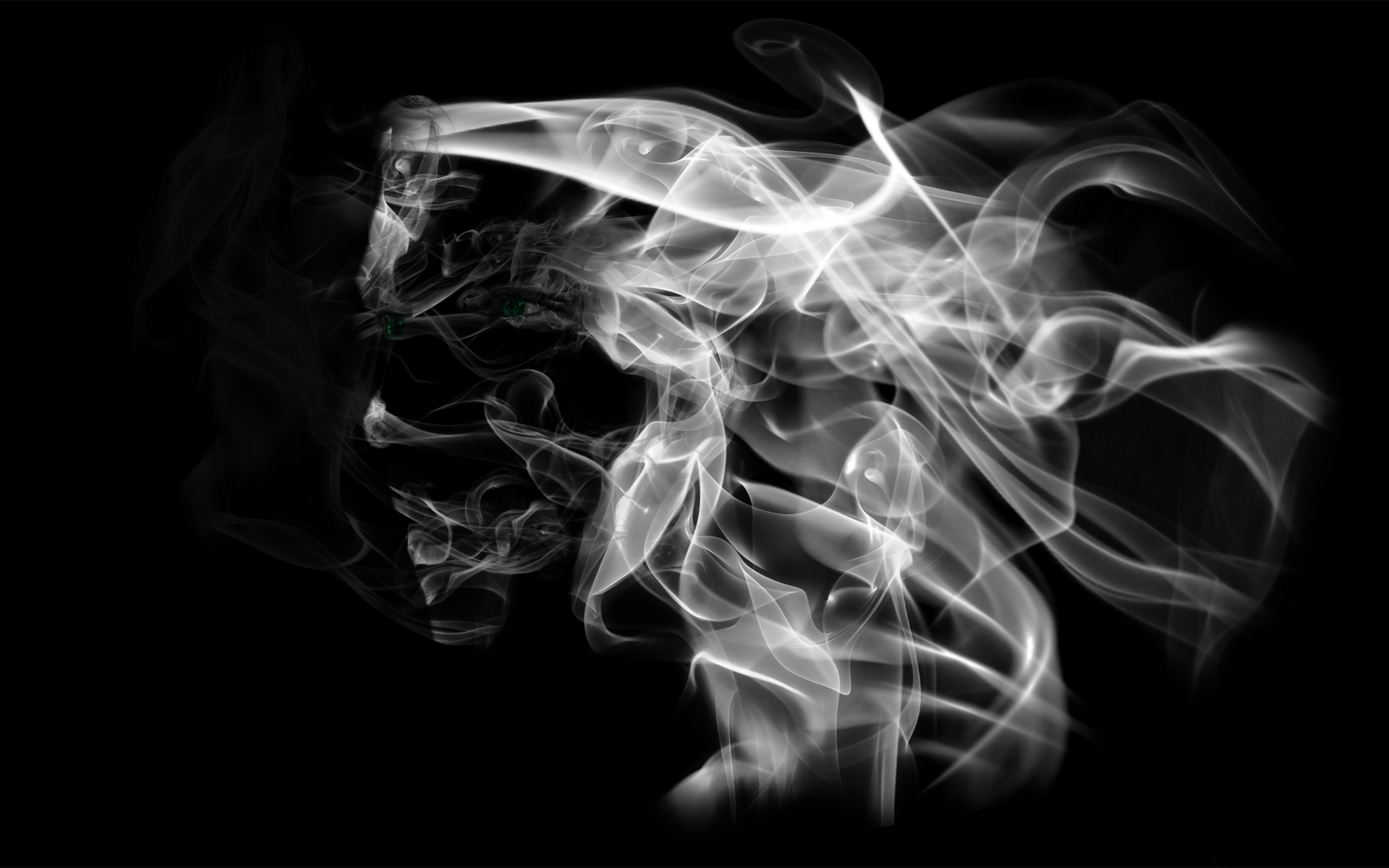 White Smoke Abstract Wallpaper HD High Resolution