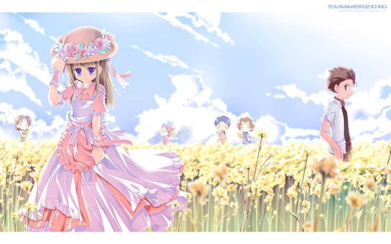 Digimon Tamers Ruki Love Ryou Anime HD Desktop Wallpaper