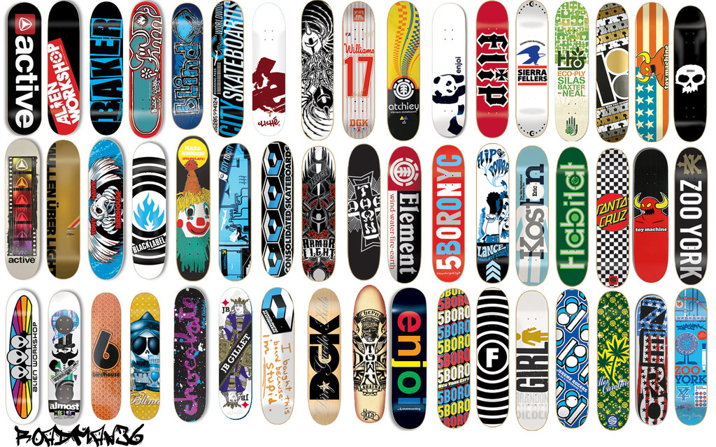Skateboard Decks Wallpaper By Roadman36