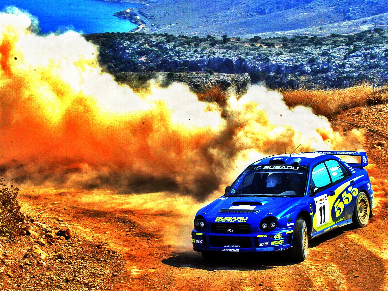 Wallpaper Auto Rally And Sand Car Subaru