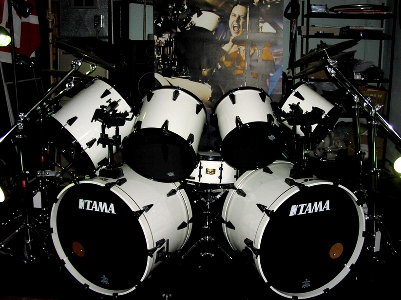 Tama Drum Set Wallpaper Lars Ulrich Tama Drum Set