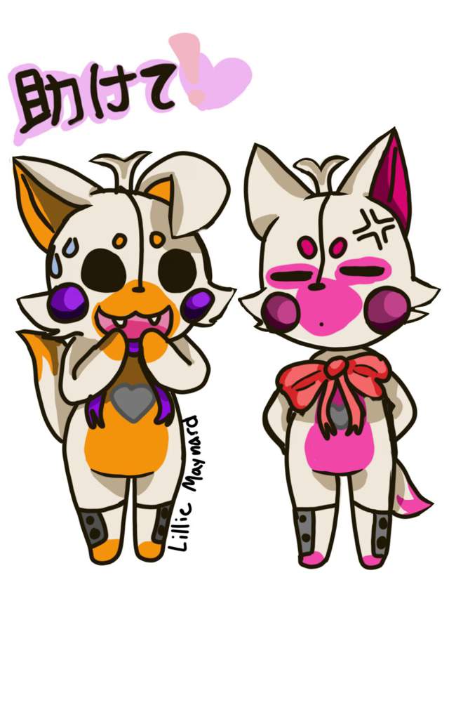 Lolbit And Funtime Foxy Wallpaper Five Nights At Freddy S Amino