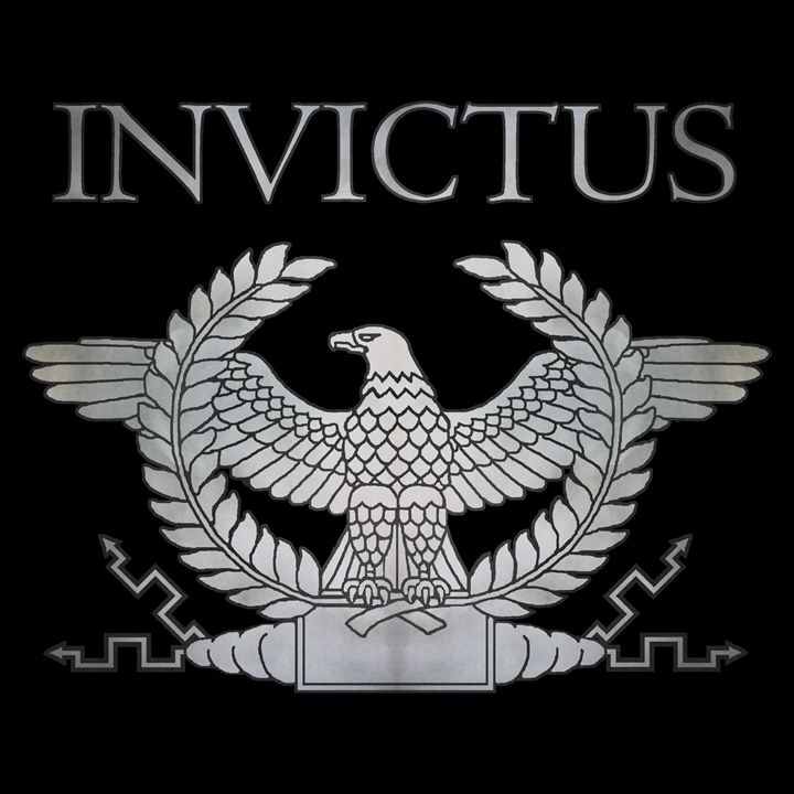Invictus Silver Eagle On Black Atlanteanarts Digital Art