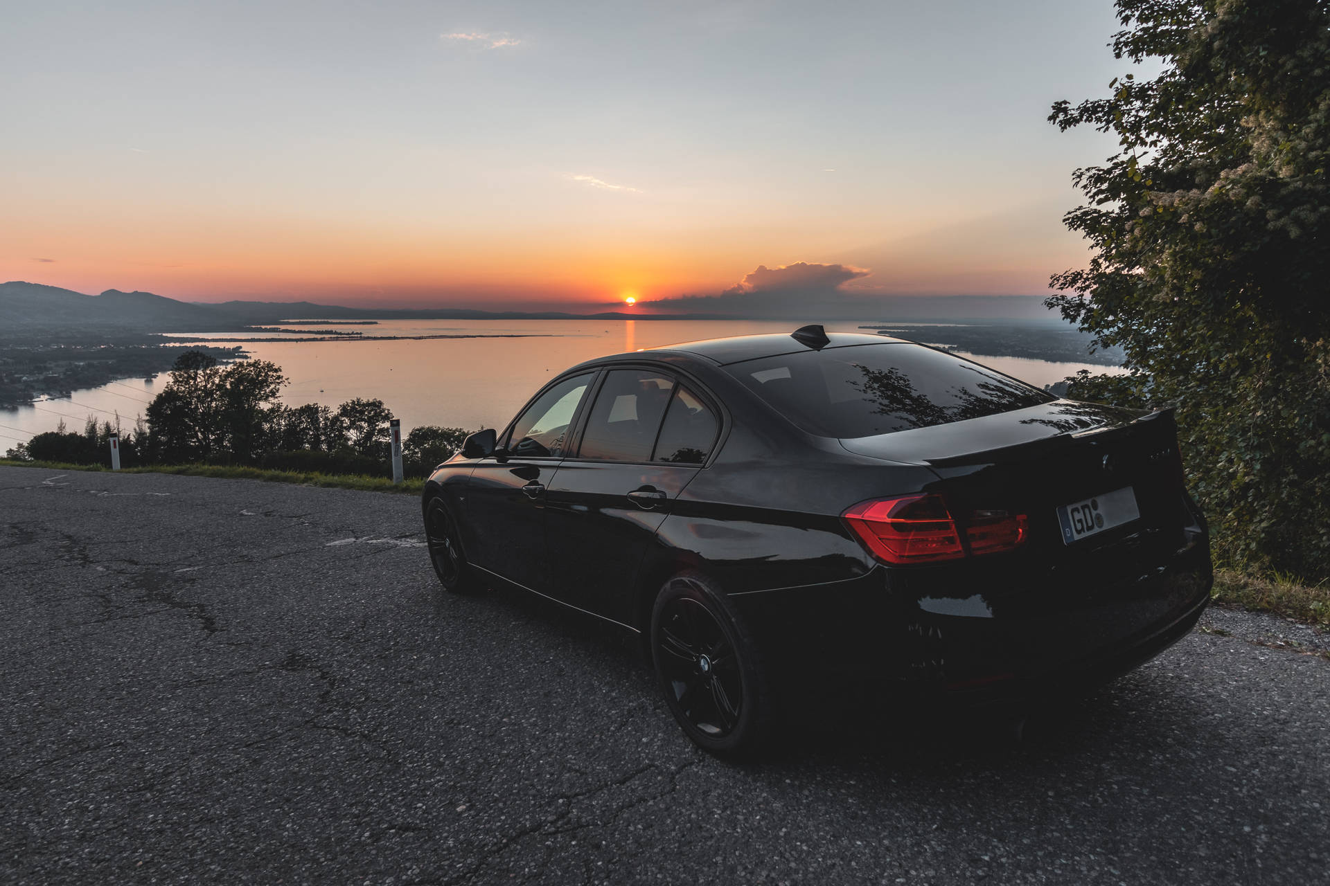 Bmw M Series And Sunset Wallpaper