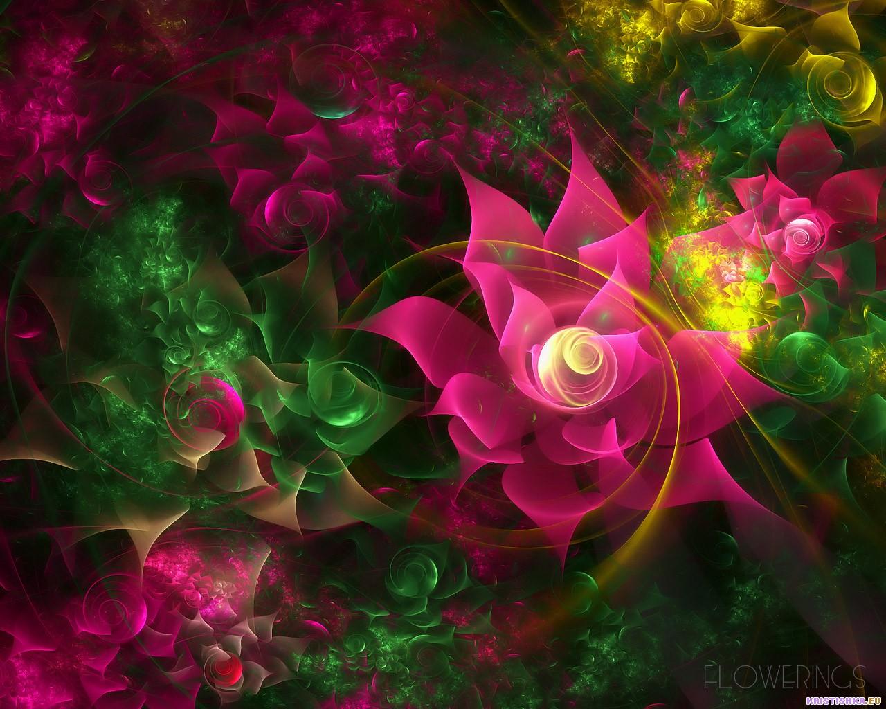 Fractal 3d Flowers Wallpaper Best HD