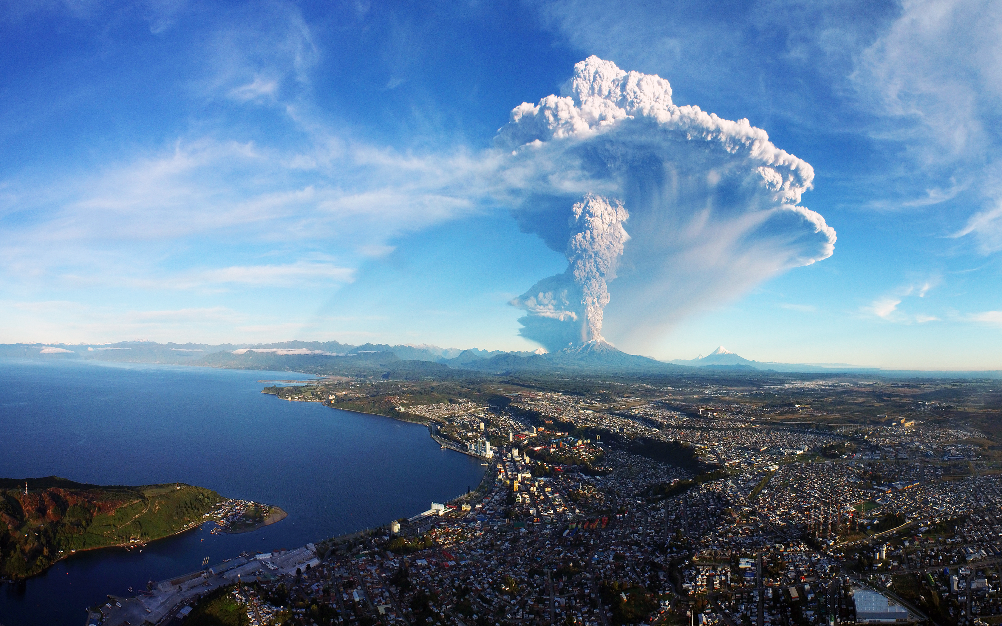 Picture Chile Volcanoes Calbuco Volcan Puerto Montt Nature