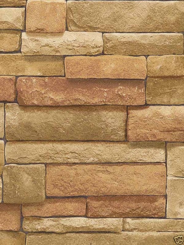 Rectangular Stacked Stone Wallpaper Sr026202