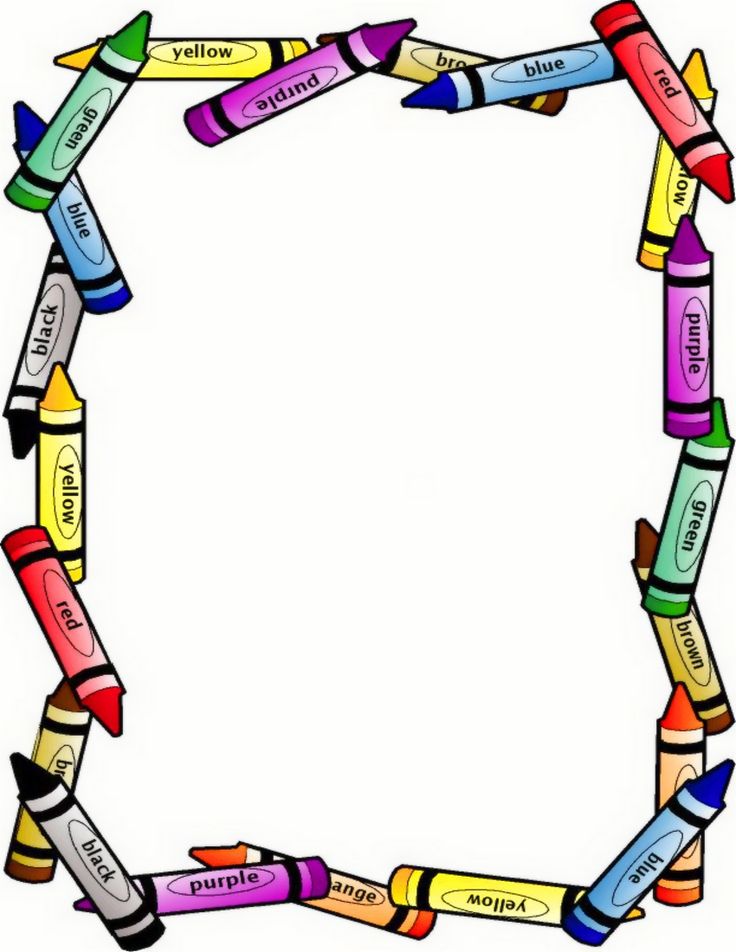Education Boarders Crayon Border Large Wpclipart