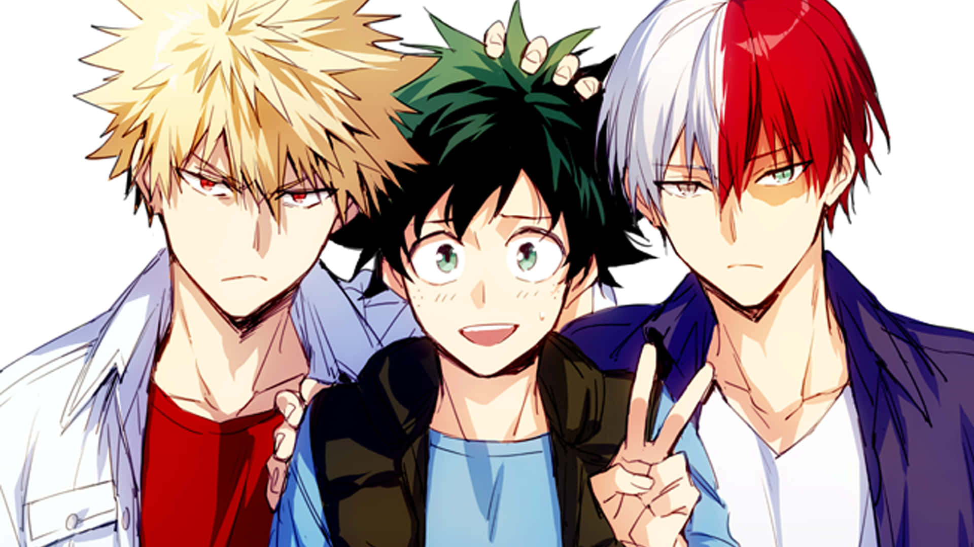 Deku And Todoroki Wallpaper