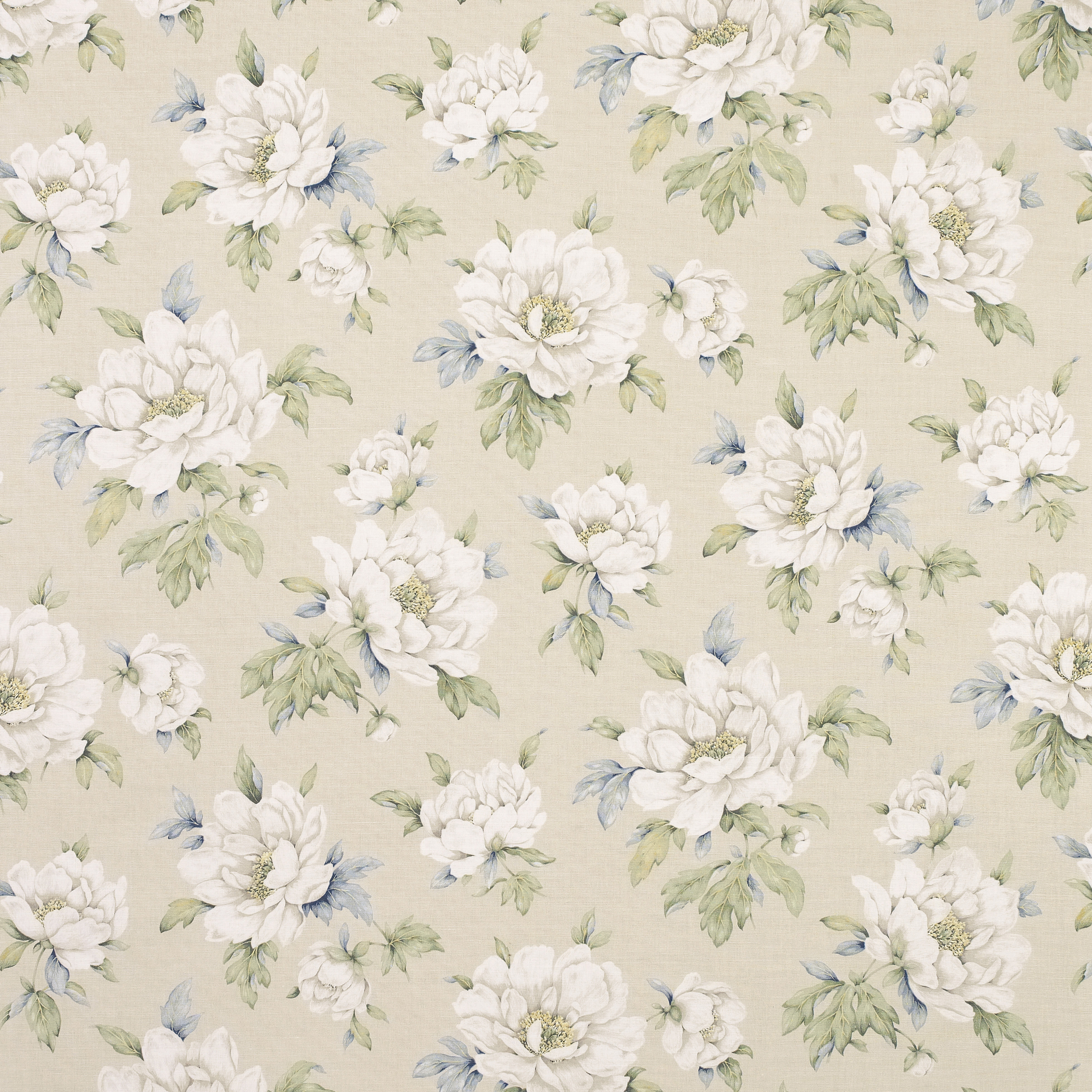 Floral Print Wallpaper Grasscloth