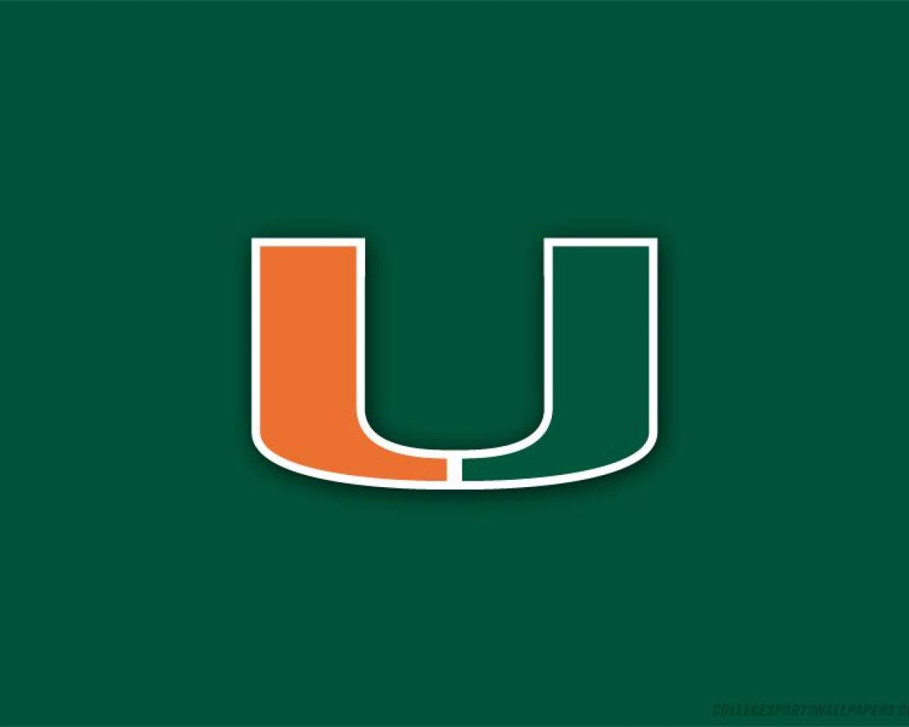 University Of Miami Logo Hq Wallpaper