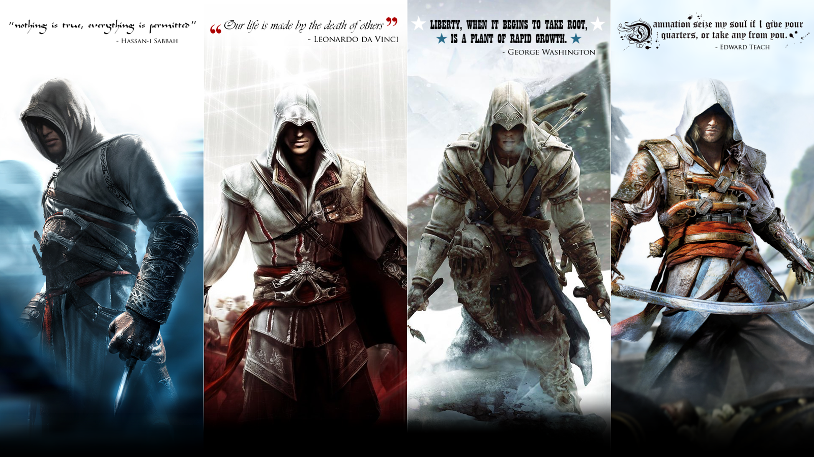 Assassin S Creed Altair Ezio Connor And Edward By Okiir On