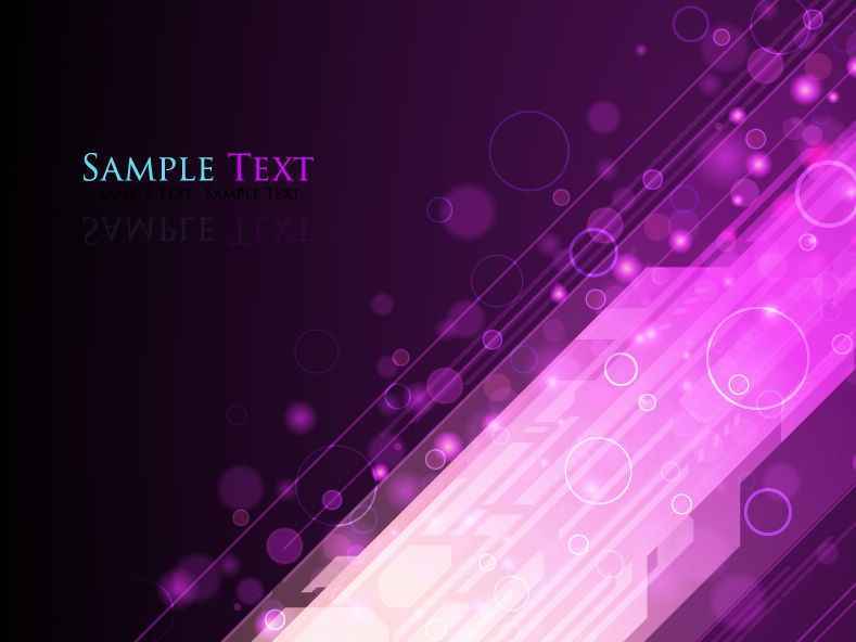 Abstract Lights Purple Background Vector