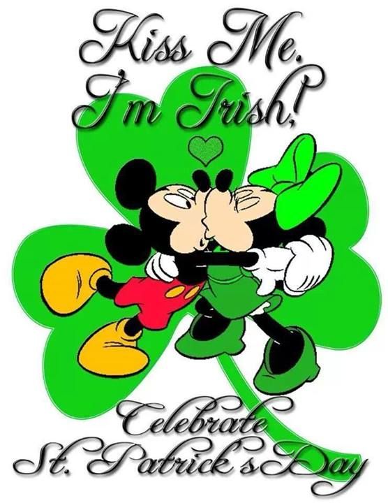 Mickey Minnie Mouse   St Patricks Day Kiss 556x720