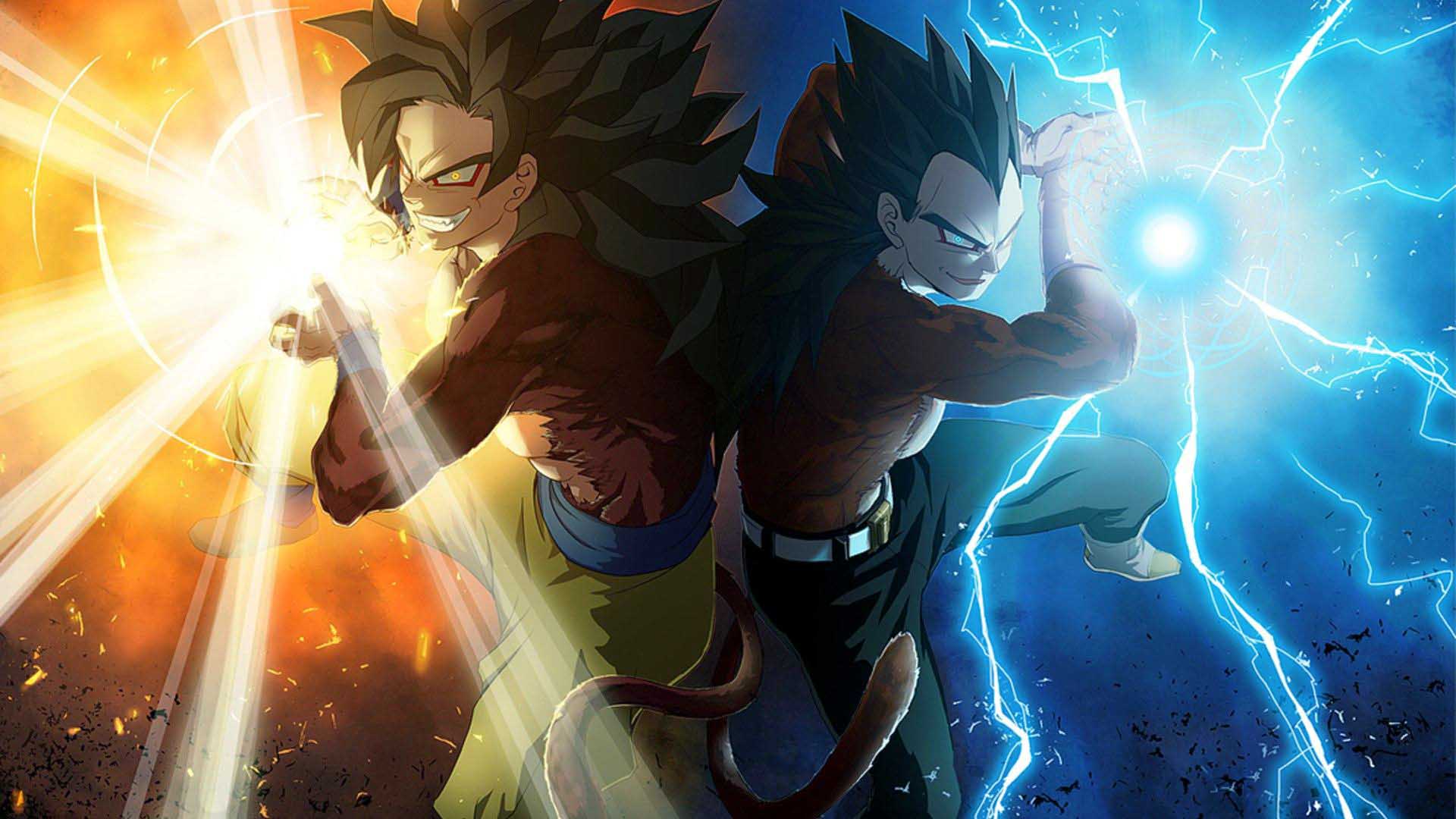 Goku And Vegeta Super Saiyin