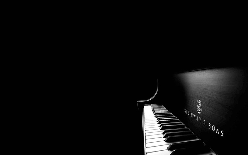 black minimalistic music piano black background 1680x1050 wallpaper