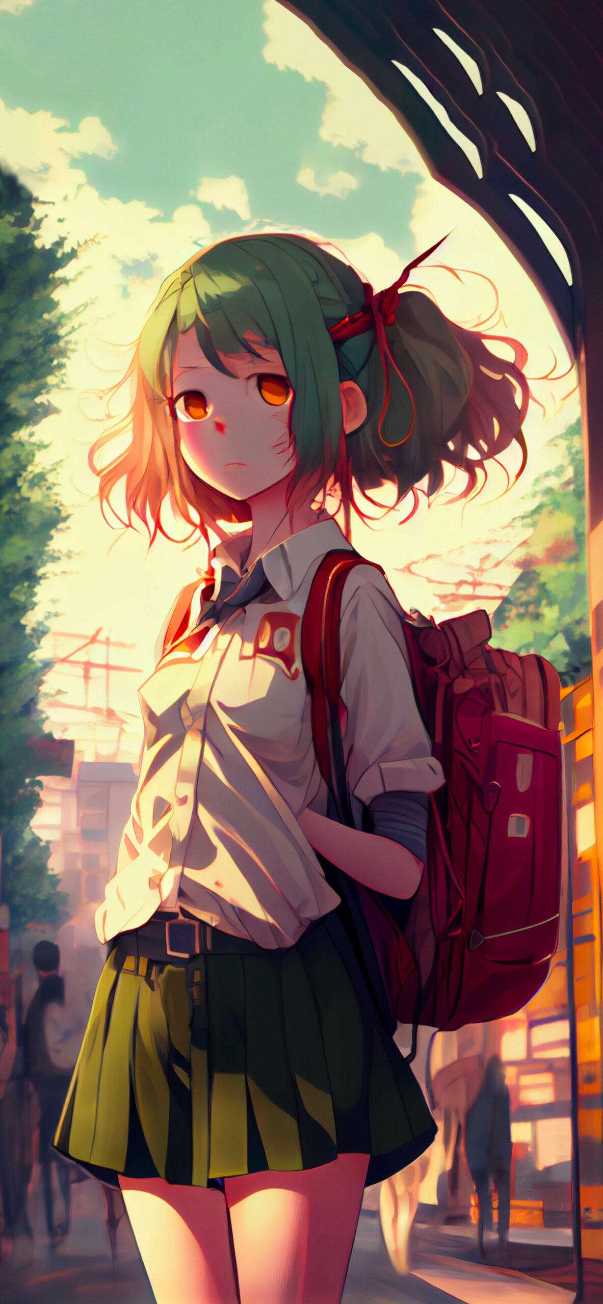 Anime Schoolgirl Wallpapers 4K Aesthetic Anime Girl Wallpapers