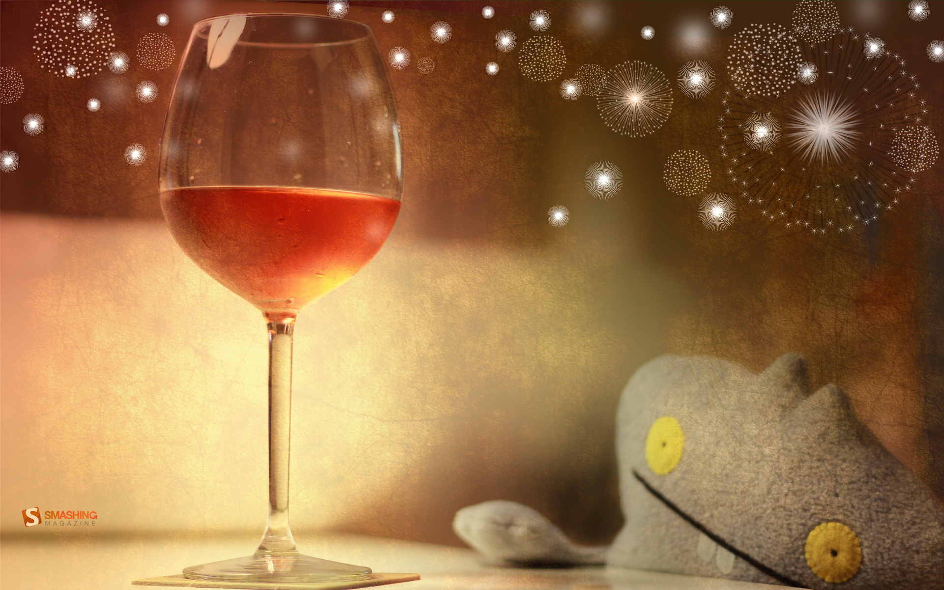 Glass Of Rose Wine Desktop Pc And Mac Wallpaper