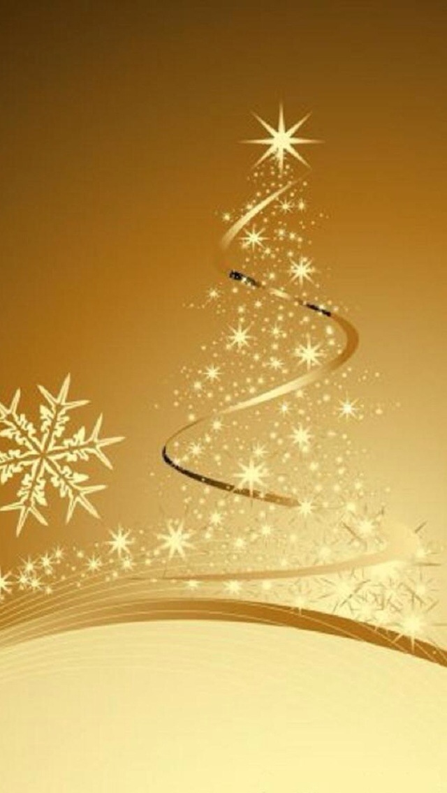 iPhone Wallpaper Tree Christmas Holidays