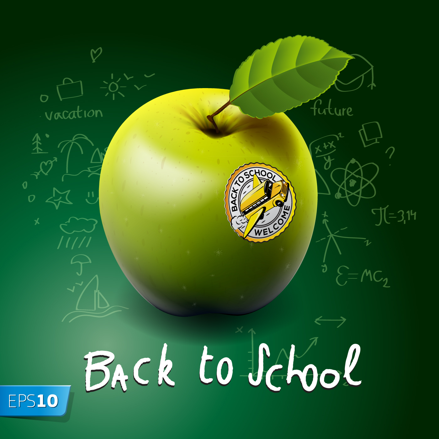 Back To School Style Background Vector Background