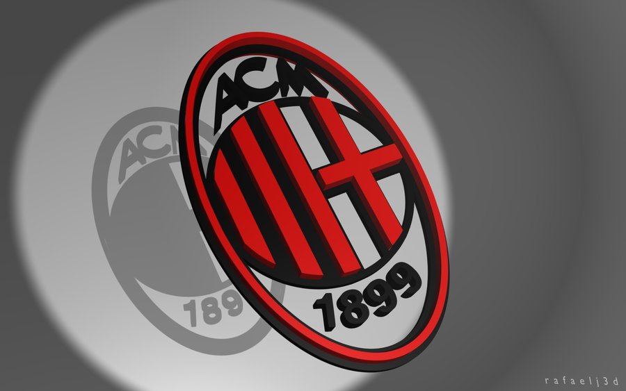 Ac Milan Logo Wallpaper 3d By Rafaelj3d