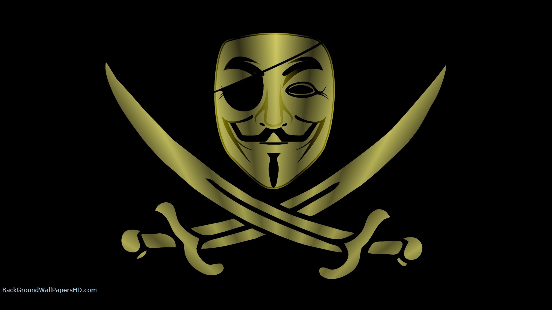 Anonymous Pirate Logo 1080p HD Wallpaper