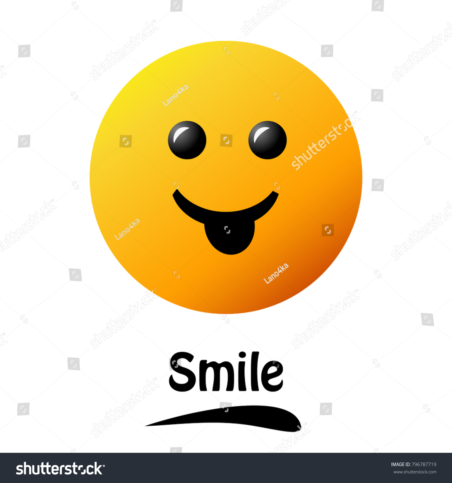 Smiley Face Poster World Smile Day Stock Vector Royalty