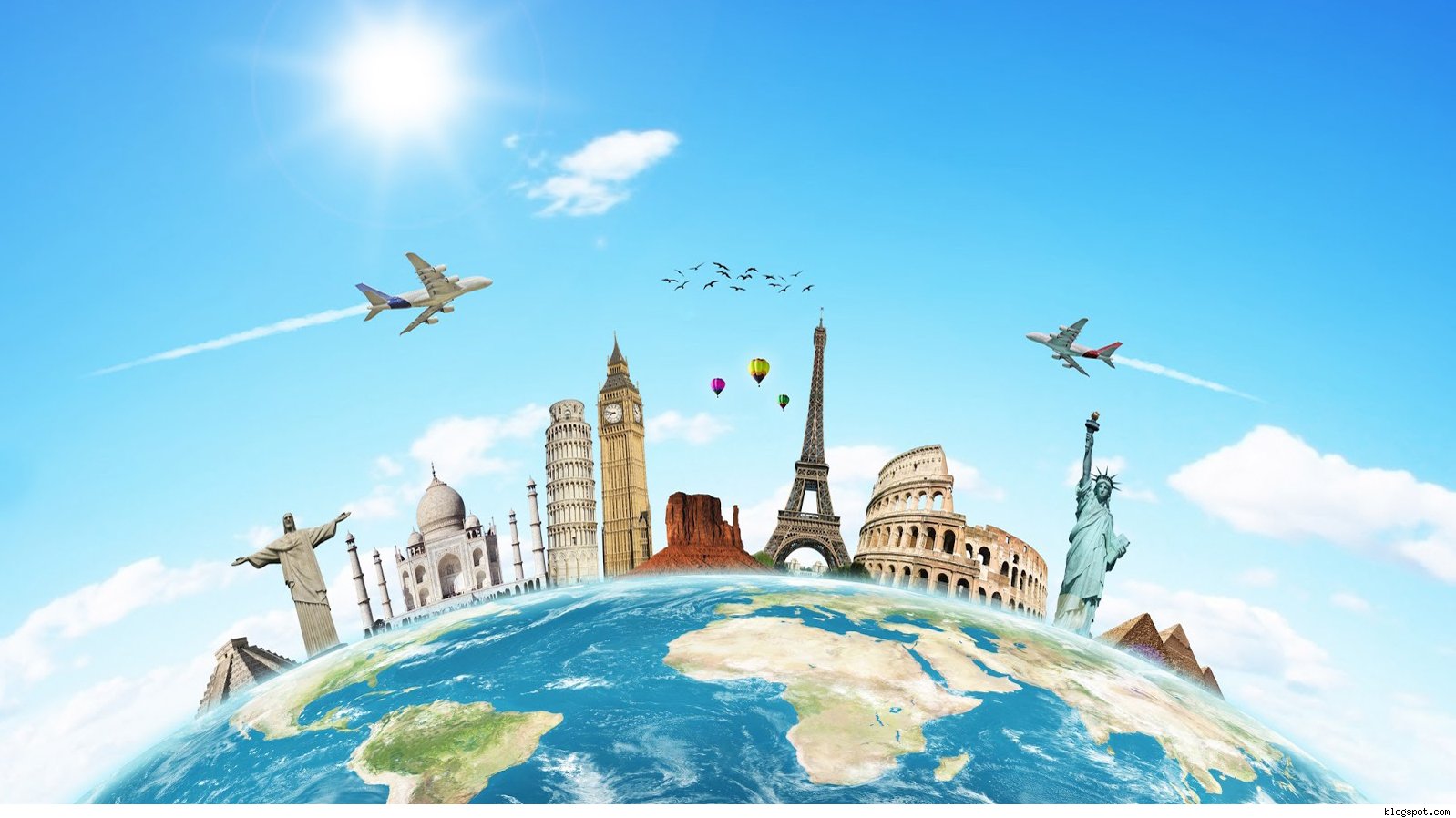 Travel Around The World HD Wallpaper